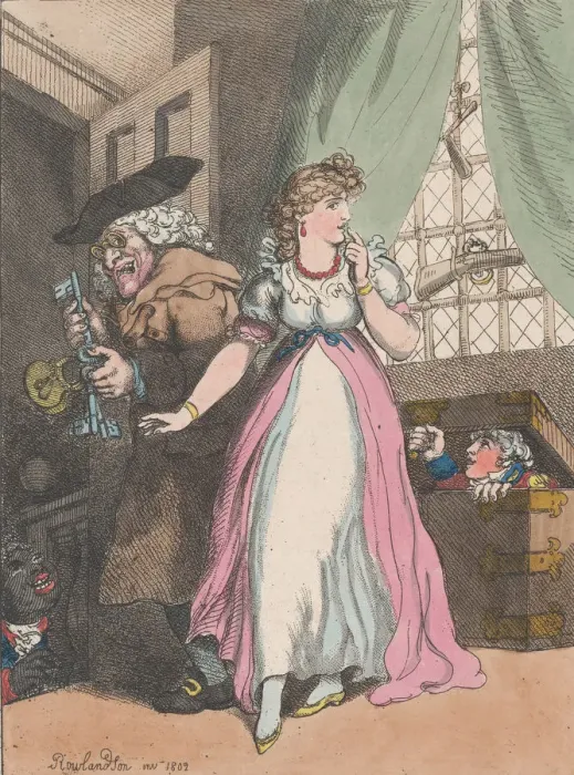 Framed Print : La Fille Mal Garde, or Jack in the Box, June 25, 1802. June 25, 1802 Framed Print : La Fille Mal Garde, or Jack in the Box, June 25, 1802. June 25, 1802