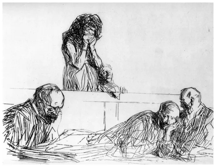 Framed Print : La Fille-mere, c1870-1930 (1924). Artist: Jean Louis Forain Framed Print : La Fille-mere, c1870-1930 (1924). Artist: Jean Louis Forain