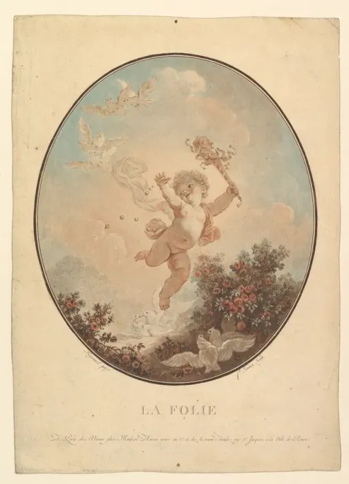 Framed Print : La Folie. n. d. Creator: Jean Francois Janinet Framed Print : La Folie. n. d. Creator: Jean Francois Janinet