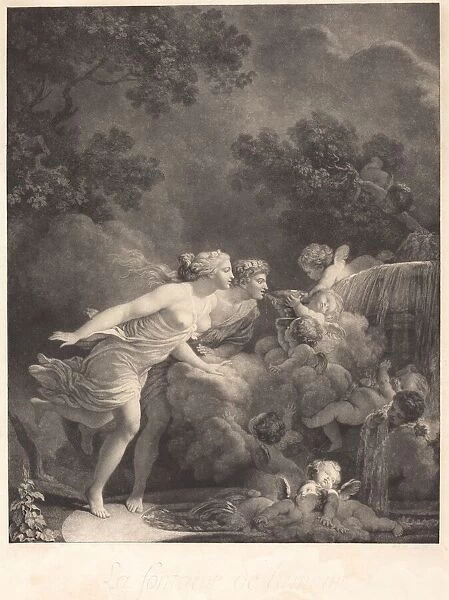 La Fontaine d Amour (The Fountain of Love), 1785. Creator: Nicolas-Francois Regnault