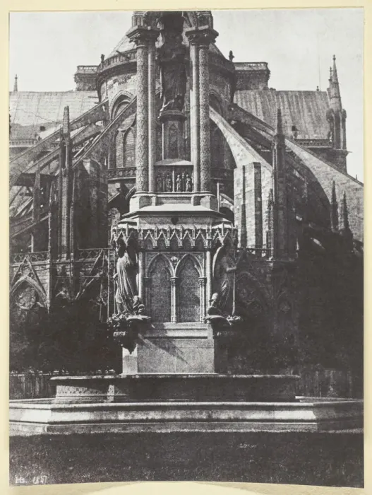 Framed Print : La Fontaine du square de l'Archeveche; Derriere Notre-Dame, 1847, printed 1965. Creator: Hippolyte Bayard Framed Print : La Fontaine du square de l'Archeveche; Derriere Notre-Dame, 1847, printed 1965. Creator: Hippolyte Bayard