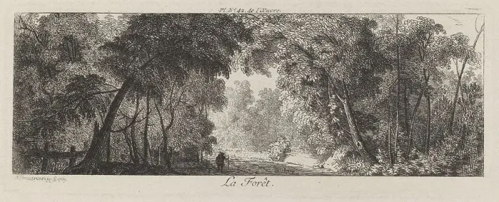 Framed Print : La Forêt, 1767. Creator: Antoine de Marcenay Ghuy Framed Print : La Forêt, 1767. Creator: Antoine de Marcenay Ghuy