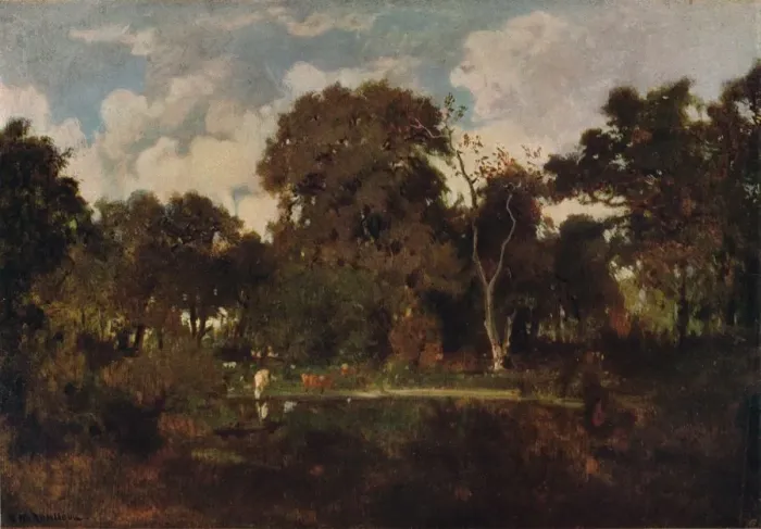 Framed Print : La Foret de Fontainebleau, (1906-7). Artist: Rousseau Framed Print : La Foret de Fontainebleau, (1906-7). Artist: Rousseau