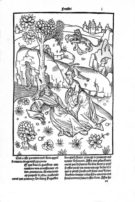 Framed Print : De la genealogie des dieux, 1498-1499 (1947). Artist: Giovanni di Boccace Framed Print : De la genealogie des dieux, 1498-1499 (1947). Artist: Giovanni di Boccace