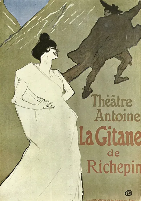 Framed Print : La Gitane, 1899-1900. Artist: Henri de Toulouse-Lautrec