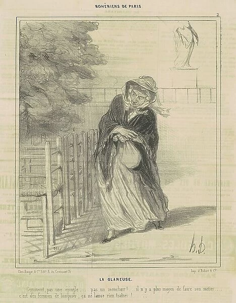 La Glaneuse, 19th century. Creator: Honore Daumier