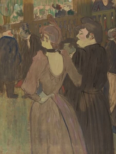 La Goulue and Her Sister, c. 1892. Creator: Henri de Toulouse-Lautrec