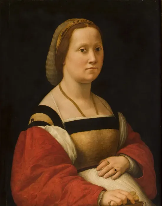 Framed Print : La gravida, 1505-1506. Creator: Raphael (Raffaello Sanzio da Urbino) (1483-1520) Framed Print : La gravida, 1505-1506. Creator: Raphael (Raffaello Sanzio da Urbino) (1483-1520)