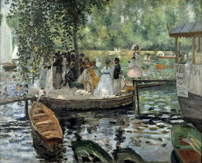 Framed Print : La Grenouillere, 1869. Artist: Renoir, Pierre Auguste (1841-1919) Framed Print : La Grenouillere, 1869. Artist: Renoir, Pierre Auguste (1841-1919)