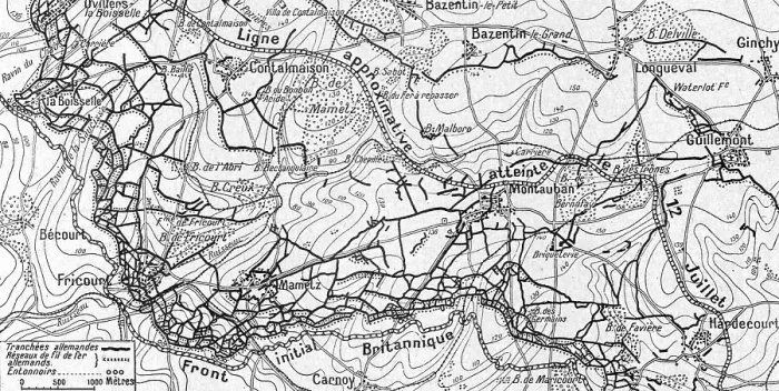 Framed Print : La Guerre 20-26 juillet 1916; cartes des ouvrages allemands d'Ovillers a Hardecourt, 1916. Creator: Unknown Framed Print : La Guerre 20-26 juillet 1916; cartes des ouvrages allemands d'Ovillers a Hardecourt, 1916. Creator: Unknown