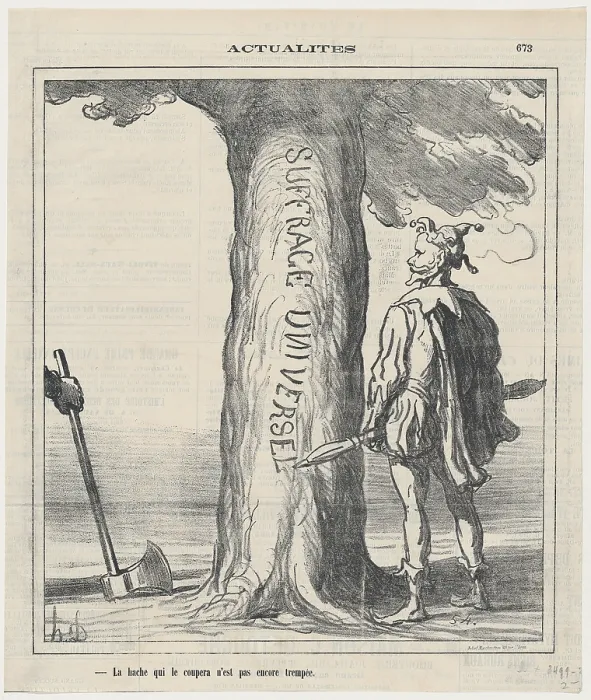 Framed Print : La hache que le coupera n'est pas encore trempee, 1871. Creator: Honore Daumier. La hache que le coupera n'est pas encore trempee, 1871. Creator: Honore Daumier Framed Print : La hache que le coupera n'est pas encore trempee, 1871. Creator: Honore Daumier. La hache que le coupera n'est pas encore trempee, 1871. Creator: Honore Daumier