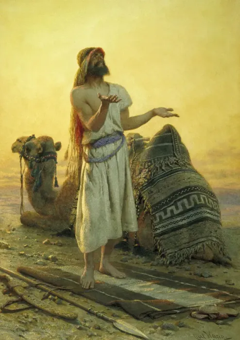 Framed Print : La Illah il Allah, c1875. Artist: Carl Haag Framed Print : La Illah il Allah, c1875. Artist: Carl Haag