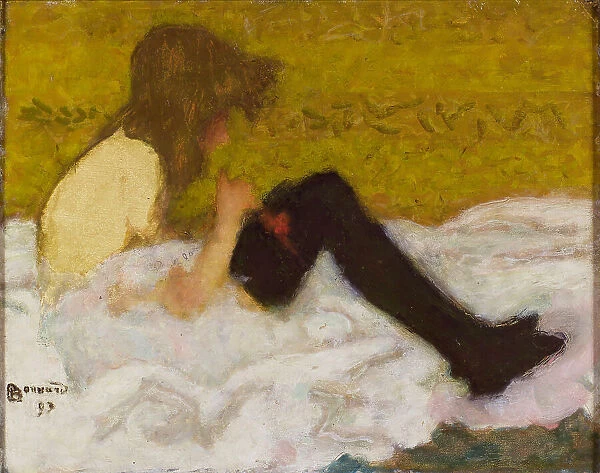 La Jeune fille aux bas noirs, 1893. Creator: Bonnard, Pierre (1867-1947)