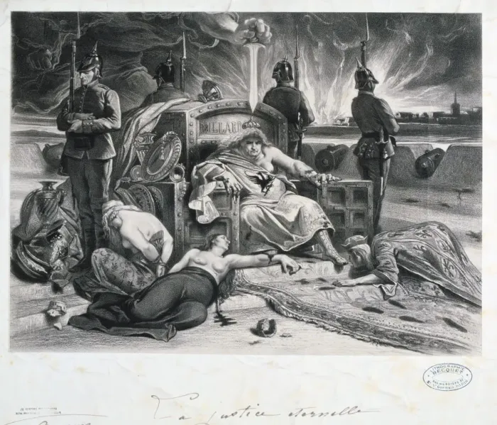 Framed Print : La Justice Eternelle, Franco-Prussian war, 1870-1871