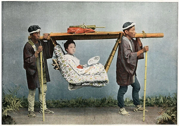 La Kago, Transport of Japan, c1890. Artist: Charles Gillot