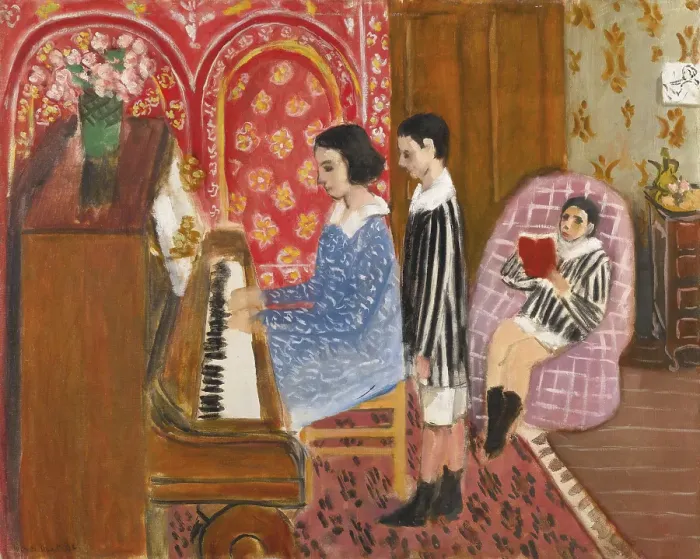 Framed Print : La Lecon de Piano, 1923. Creator: Henri Matisse Framed Print : La Lecon de Piano, 1923. Creator: Henri Matisse