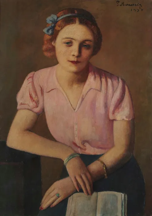 Framed Print : La lettrice (The Reader), 1935. Creator: Marussig, Pietro (1879-1937) Framed Print : La lettrice (The Reader), 1935. Creator: Marussig, Pietro (1879-1937)