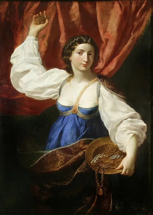 Framed Print : La Liberalite (The Liberality), c1657. Creator: Sirani, Elisabetta (1638-1665) Framed Print : La Liberalite (The Liberality), c1657. Creator: Sirani, Elisabetta (1638-1665)