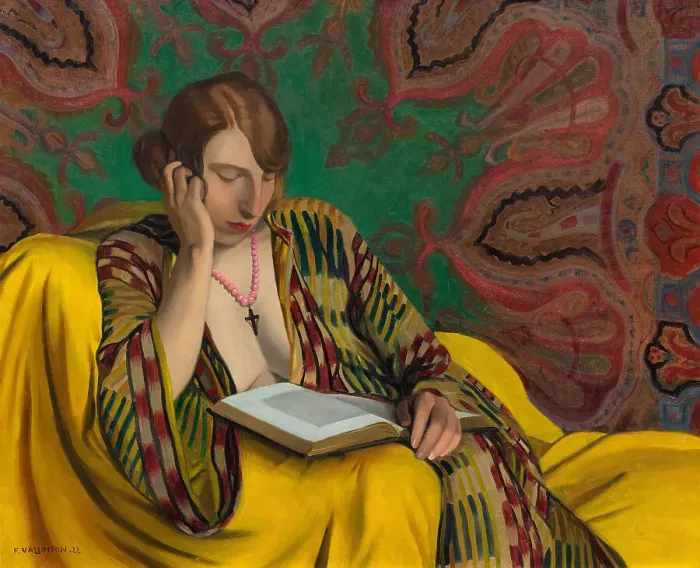 Framed Print : La Liseuse, 1922. Creator: Vallotton, Felix Edouard (1865-1925) Framed Print : La Liseuse, 1922. Creator: Vallotton, Felix Edouard (1865-1925)