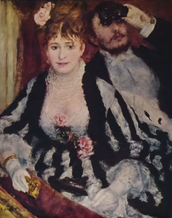 Framed Print : La Loge, 1874, (1935). Creator: Pierre-Auguste Renoir Framed Print : La Loge, 1874, (1935). Creator: Pierre-Auguste Renoir
