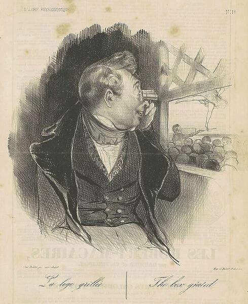 La loge grillée, 19th century. Creator: Honore Daumier