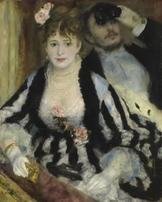 Framed Print : La Loge (The Theatre Box), 1874. Creator: Renoir, Pierre Auguste (1841-1919) Framed Print : La Loge (The Theatre Box), 1874. Creator: Renoir, Pierre Auguste (1841-1919)