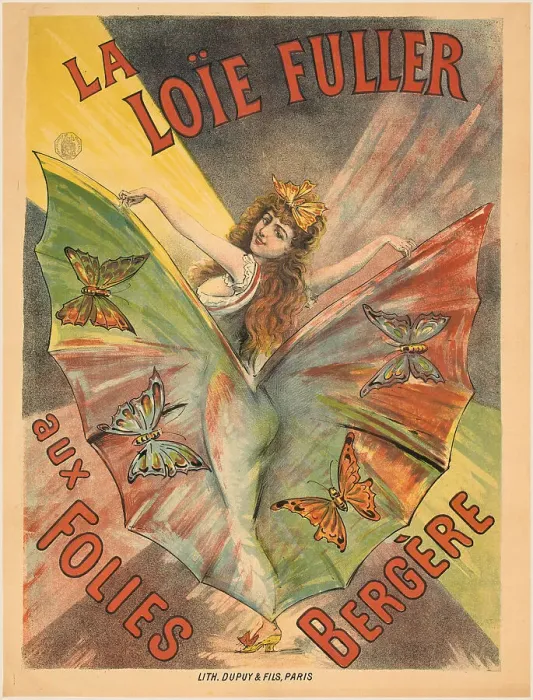 Framed Print : La Loïe Fuller aux Folies Bergère, 1893. Creator: Pal (Jean de Paléologue) (1855-1942) Framed Print : La Loïe Fuller aux Folies Bergère, 1893. Creator: Pal (Jean de Paléologue) (1855-1942)