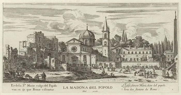 Framed Print : La Madona del Popolo, 1640-1660. Creator: Israel Silvestre