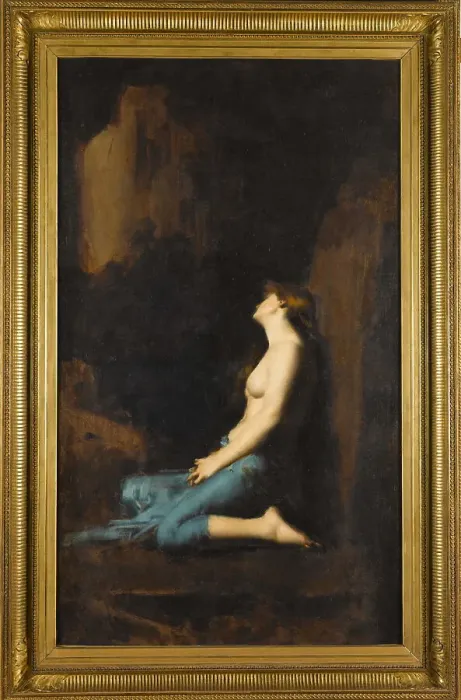 Framed Print : La Magdeleine, between 1878 and 1880. Creator: Jean Jacques Henner Framed Print : La Magdeleine, between 1878 and 1880. Creator: Jean Jacques Henner