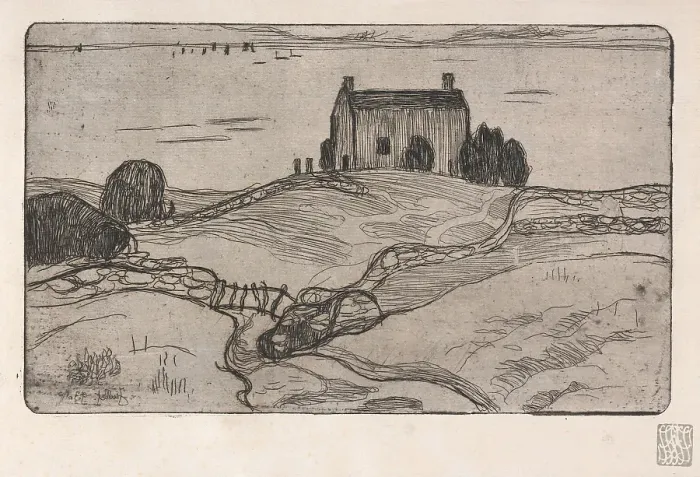Framed Print : La Maison du Pendu (The House of the Hanged Man), 1893. Creator: Armand Seguin Framed Print : La Maison du Pendu (The House of the Hanged Man), 1893. Creator: Armand Seguin