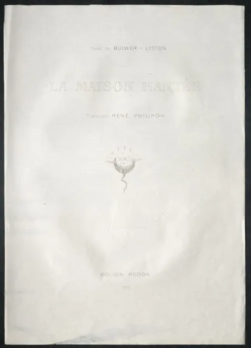 Framed Print : La Maison hantee, 1896. Creator: Odilon Redon (French, 1840-1916) Framed Print : La Maison hantee, 1896. Creator: Odilon Redon (French, 1840-1916)