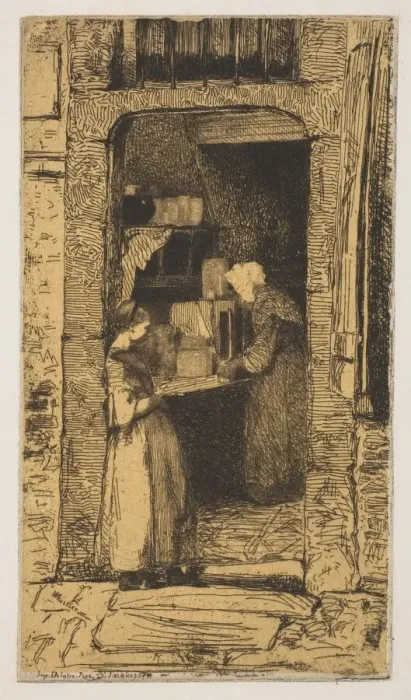 Framed Print : La Marchande de moutarde, 1858. Creator: James Abbott McNeill Whistler Framed Print : La Marchande de moutarde, 1858. Creator: James Abbott McNeill Whistler