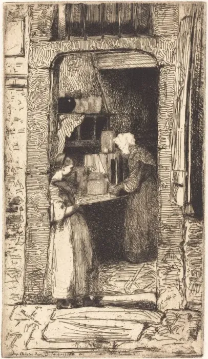 Framed Print : La Marchande de Moutarde, 1858. Creator: James Abbott McNeill Whistler Framed Print : La Marchande de Moutarde, 1858. Creator: James Abbott McNeill Whistler