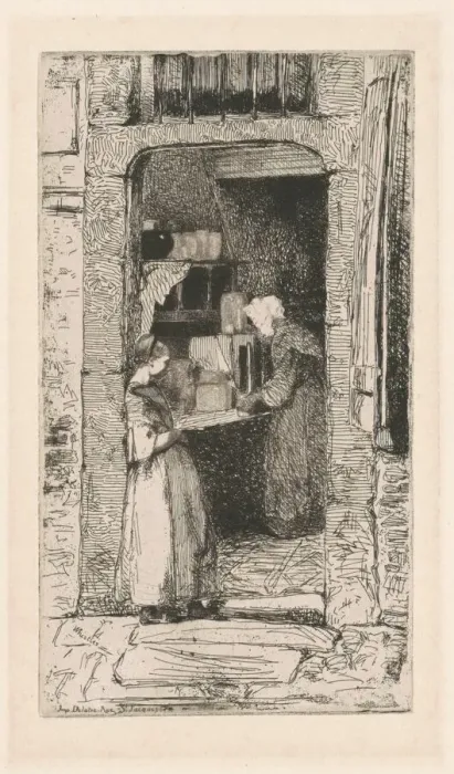 Framed Print : La Marchande de Moutarde, 1858. Creator: James Abbott McNeill Whistler
