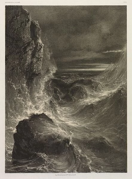 La Mer, 1851. Creator: Alexandre Calame (Swiss, 1810-1864)