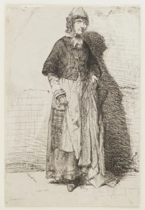 Framed Print : La Mere Gerard, 1858. Creator: James Abbott McNeill Whistler Framed Print : La Mere Gerard, 1858. Creator: James Abbott McNeill Whistler