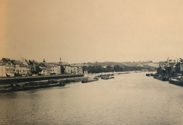 Framed Print : La Meuse, c1900 Framed Print : La Meuse, c1900