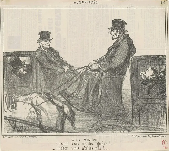 Framed Print : A la minute, 19th century. Creator: Honore Daumier Framed Print : A la minute, 19th century. Creator: Honore Daumier
