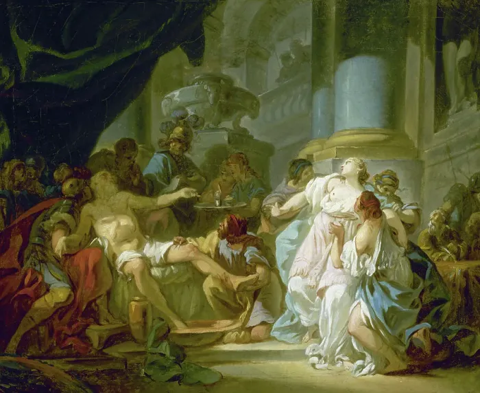 Framed Print : La Mort de Sénèque, 1773. Creator: Jacques-Louis David Framed Print : La Mort de Sénèque, 1773. Creator: Jacques-Louis David