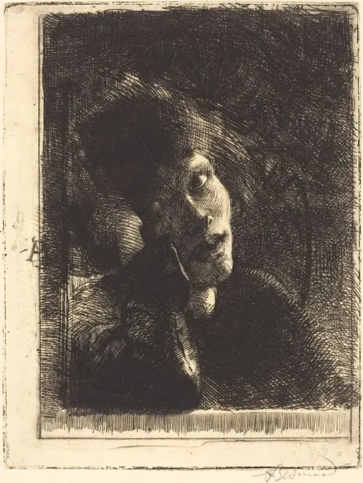 Framed Print : La Muse Accoudee, 1884. Creator: Paul Albert Besnard Framed Print : La Muse Accoudee, 1884. Creator: Paul Albert Besnard