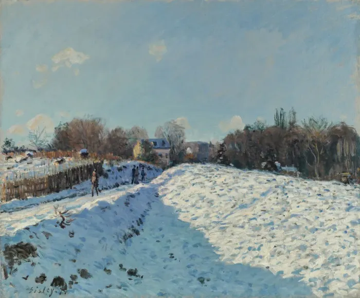 Framed Print : La neige a Louveciennes, 1874 Framed Print : La neige a Louveciennes, 1874