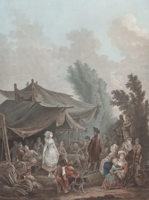 Framed Print : La Noce de Village, 1788-94. Creator: Charles-Melchior Descourtis Framed Print : La Noce de Village, 1788-94. Creator: Charles-Melchior Descourtis