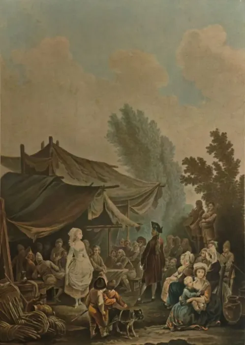 Framed Print : La Noce De Village, (Village Wedding), 1785, (1913). Artist: Charles-Melchior Descourtis