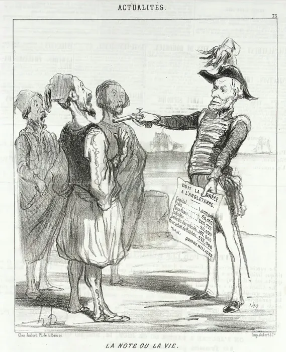 Framed Print : La Note ou la Vie, 1850. Creator: Honore Daumier Framed Print : La Note ou la Vie, 1850. Creator: Honore Daumier