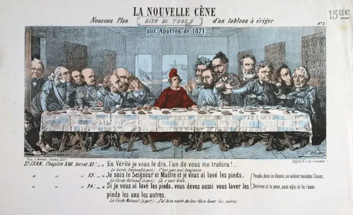 Framed Print : La Nouvelle Cene, Paris Commune, 1871 Framed Print : La Nouvelle Cene, Paris Commune, 1871
