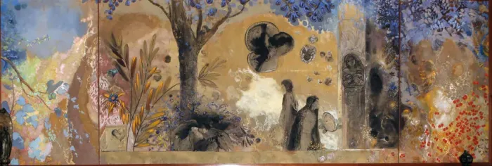 Framed Print : La Nuit, 1910-1911. Creator: Redon, Odilon (1840-1916) Framed Print : La Nuit, 1910-1911. Creator: Redon, Odilon (1840-1916)