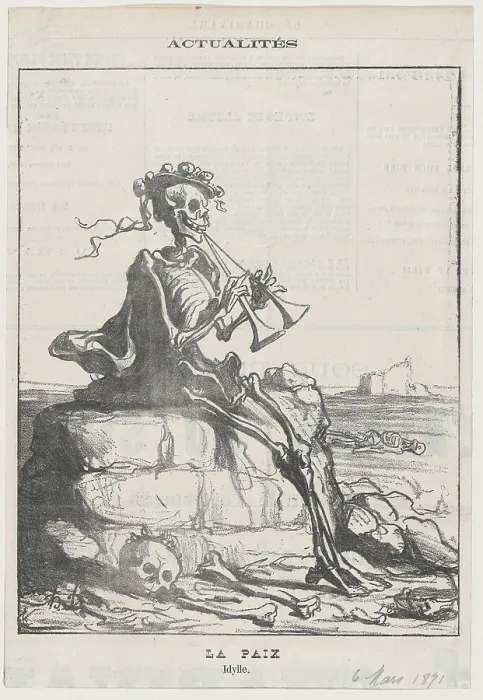 Framed Print : La Paix - Idylle, 1871. Creator: Honore Daumier Framed Print : La Paix - Idylle, 1871. Creator: Honore Daumier