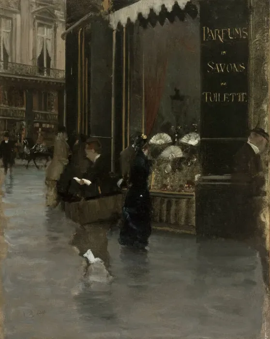 Framed Print : La parfumerie Violet, al angle du boulevard des Capucines et de la rue Scribe, c Framed Print : La parfumerie Violet, al angle du boulevard des Capucines et de la rue Scribe, c