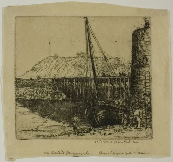 Framed Print : La Passerelle, Boulogne, 1902. Creator: Donald Shaw MacLaughlan Framed Print : La Passerelle, Boulogne, 1902. Creator: Donald Shaw MacLaughlan