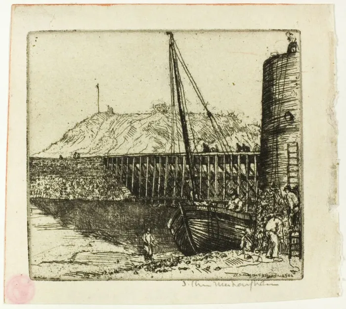 Framed Print : La Passerelle, Boulogne, 1902. Creator: Donald Shaw MacLaughlan Framed Print : La Passerelle, Boulogne, 1902. Creator: Donald Shaw MacLaughlan